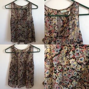 Sheer floral Kimchi Blue top